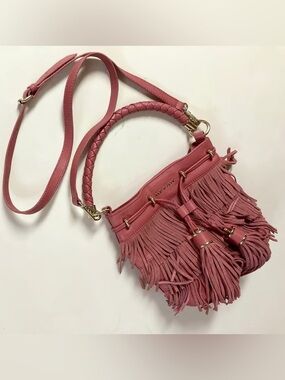 Ted Baker Coral Fringe Bucket Bag